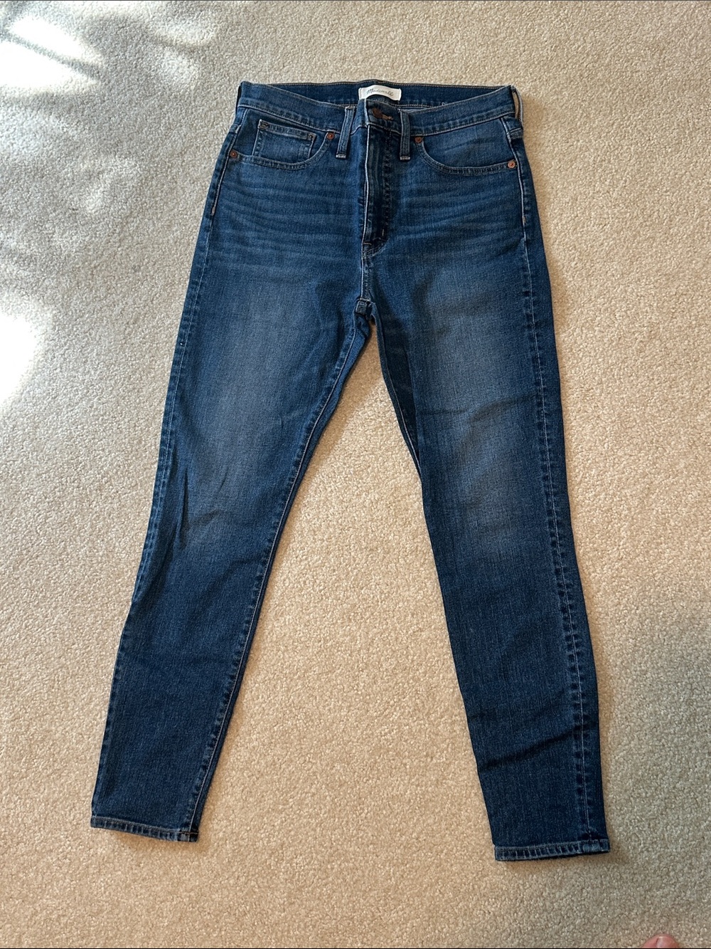 Madewell Dark Blue Skinny Jeans